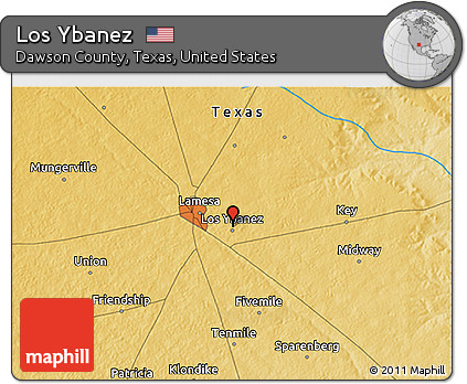 Physical 3D Map of Los Ybanez