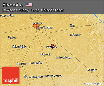 Physical 3D Map of Fivemile