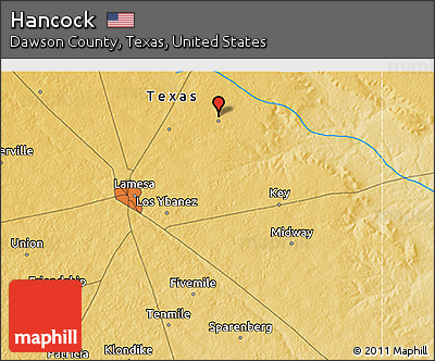 Physical 3D Map of Hancock
