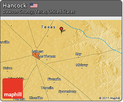 Physical 3D Map of Hancock