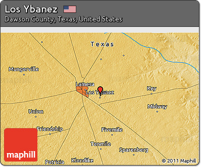 Physical 3D Map of Los Ybanez