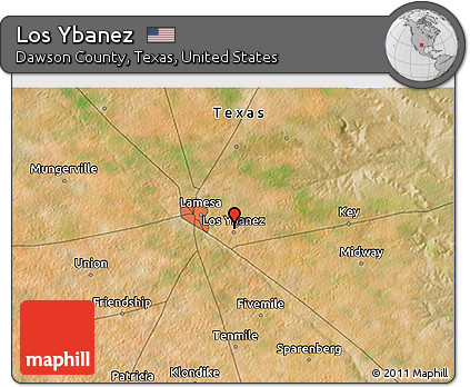 Satellite 3D Map of Los Ybanez