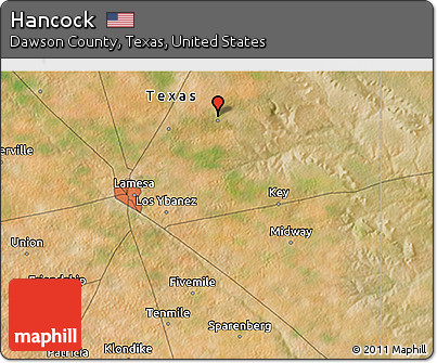 Satellite 3D Map of Hancock