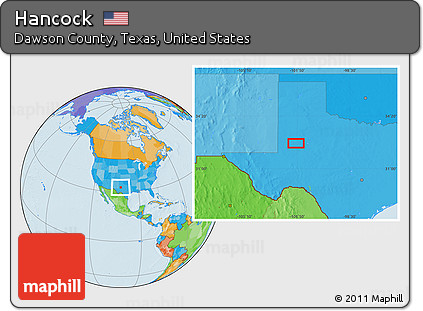 Political Location Map of Hancock