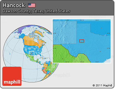 Political Location Map of Hancock