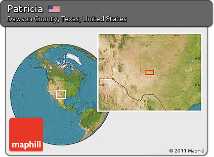 Satellite Location Map of Patricia