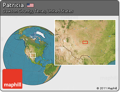 Satellite Location Map of Patricia