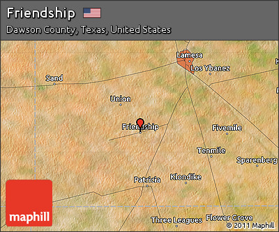 Satellite Map of Friendship