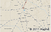 Shaded Relief Map of Hancock