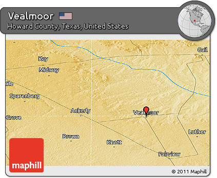 Physical Panoramic Map of Vealmoor