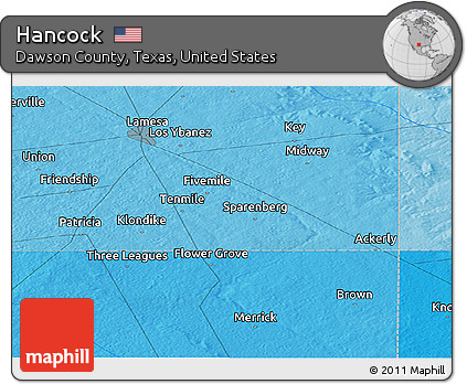 Political Panoramic Map of Hancock