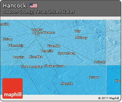 Political Panoramic Map of Hancock