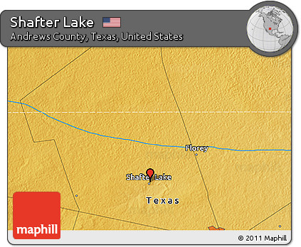 Physical 3D Map of Shafter Lake