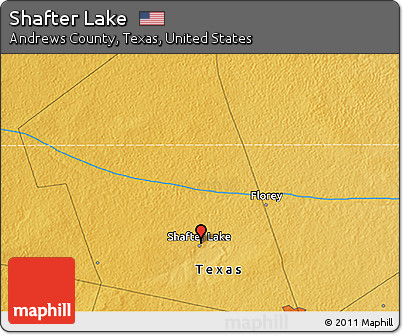 Physical 3D Map of Shafter Lake