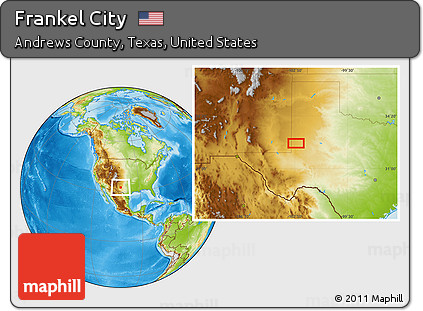 Physical Location Map of Frankel City