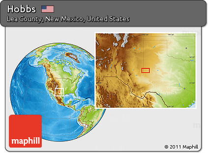 Physical Location Map of Hobbs