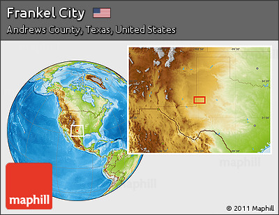 Physical Location Map of Frankel City