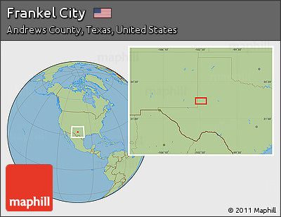 Savanna Style Location Map of Frankel City