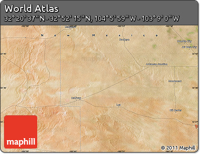 Satellite Map of the Area around 32° 36' 26" N, 103° 37' 30" W