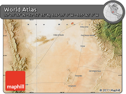 Satellite Map of the Area around 32° 36' 26" N, 106° 10' 30" W