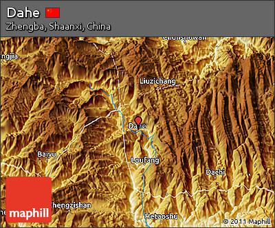 Physical 3D Map of Dahe