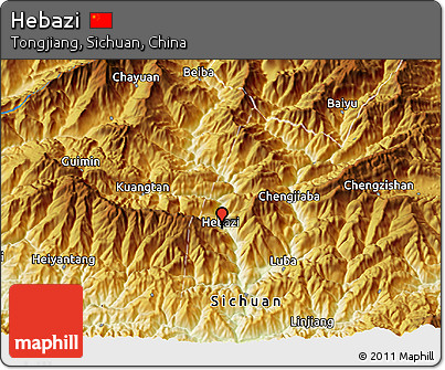 Physical 3D Map of Hebazi