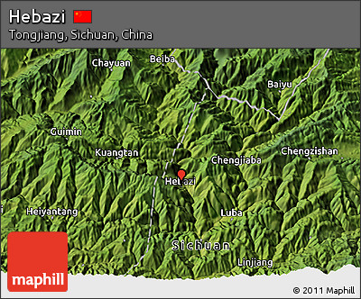 Satellite 3D Map of Hebazi