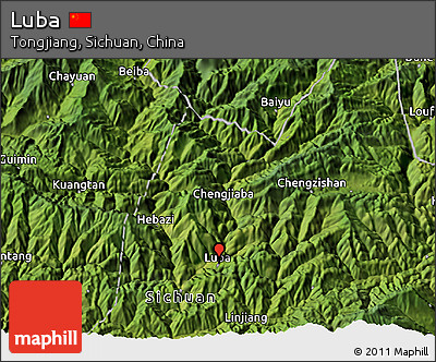 Satellite 3D Map of Luba