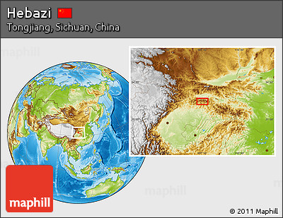 Physical Location Map of Hebazi