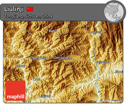 Physical Map of Liulinji