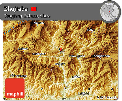 Physical Map of Zhujiaba