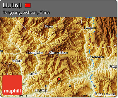 Physical Map of Liulinji