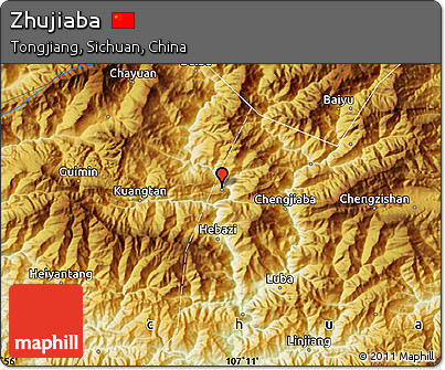 Physical Map of Zhujiaba