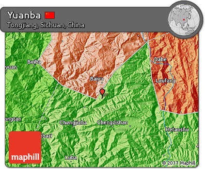Political Map of Yuanba
