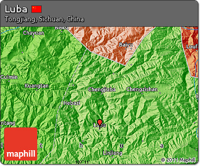 Political Map of Luba