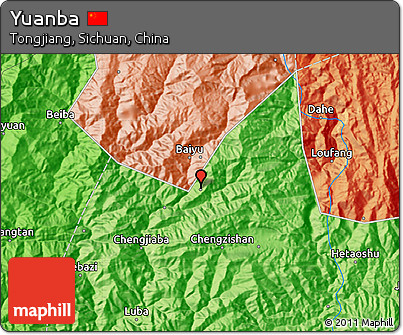 Political Map of Yuanba