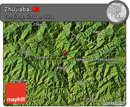 Satellite Map of Zhujiaba