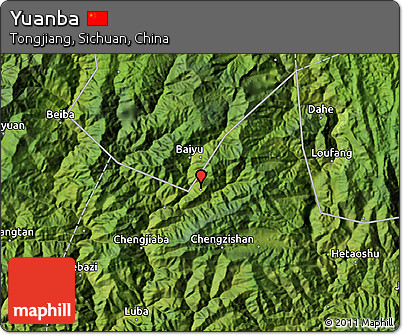 Satellite Map of Yuanba