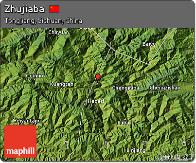 Satellite Map of Zhujiaba