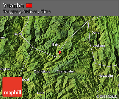 Satellite Map of Yuanba