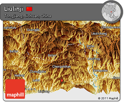 Physical Panoramic Map of Liulinji