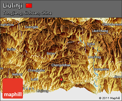 Physical Panoramic Map of Liulinji