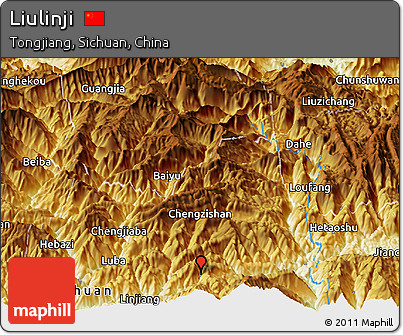 Physical Panoramic Map of Liulinji