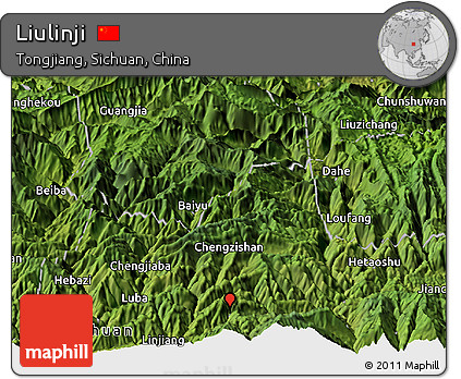 Satellite Panoramic Map of Liulinji