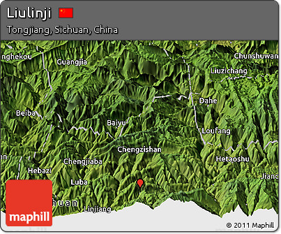 Satellite Panoramic Map of Liulinji