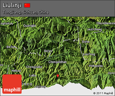 Satellite Panoramic Map of Liulinji