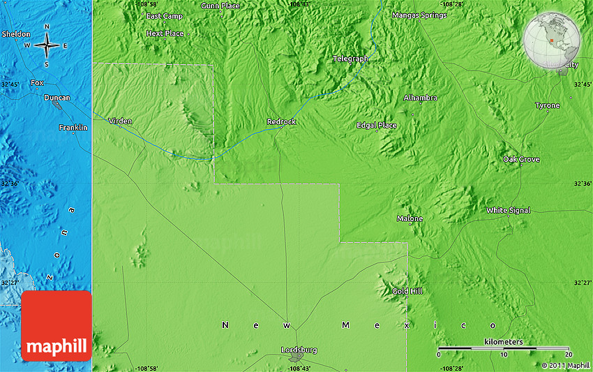 Political Map of Duncan