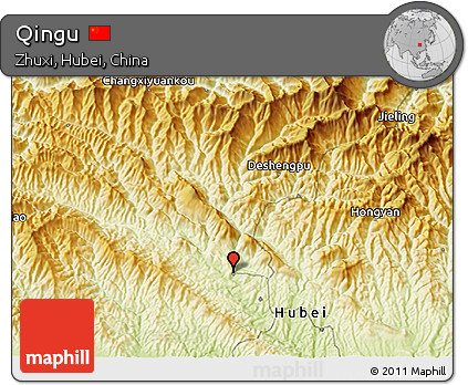 Physical 3D Map of Qingu