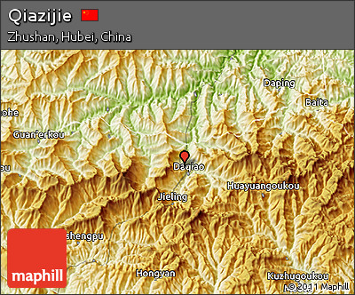 Physical 3D Map of Qiazijie
