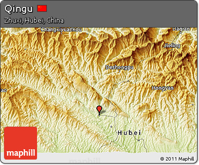 Physical 3D Map of Qingu